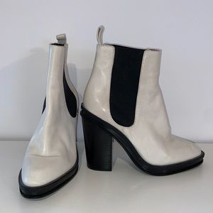ALDO Off-White Chelsea Heeled Bootie